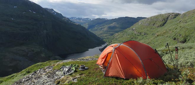 Mit dem Zelt durch Norwegen