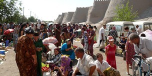 Markttag in Bucharas