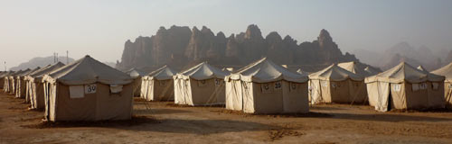 Camp in der Wüste
