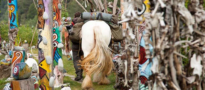 Indianer in den Alpen