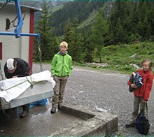 Materialseilbahn Memminger Hütte