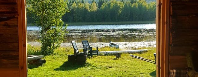 Blick auf den See aus der Bootshtte