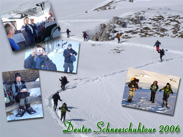 Deuter Schneeschuhtour 2006 mit dem unterwegs Team