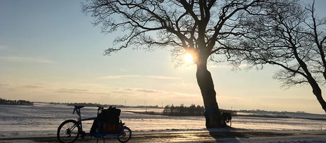 Unterwegs mit dem Bullit im Schnee