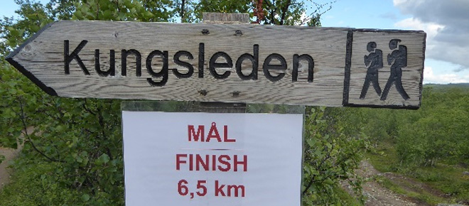 Am Ziel Kungsleden