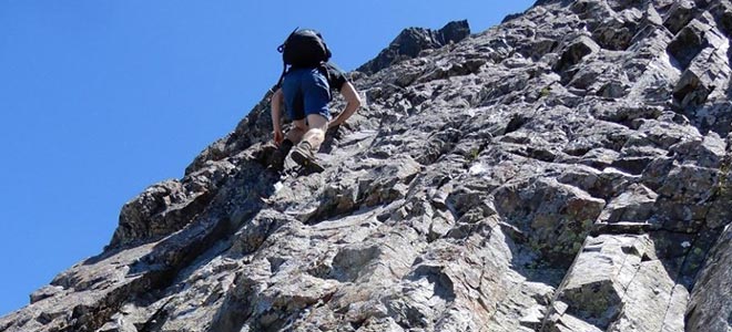 Die ?pink slabs? der Skypilot Wanderung