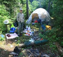 Zelten in der Wildnis