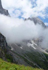 Torscharte im Nebel