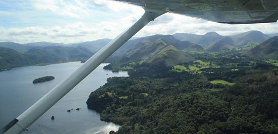 Flug über den Lake District