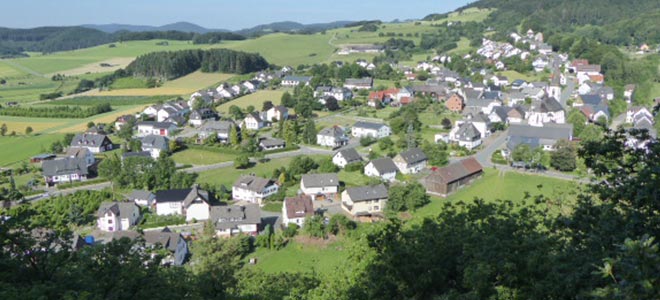 Medebacher Bergweg - Blick auf die Drfer