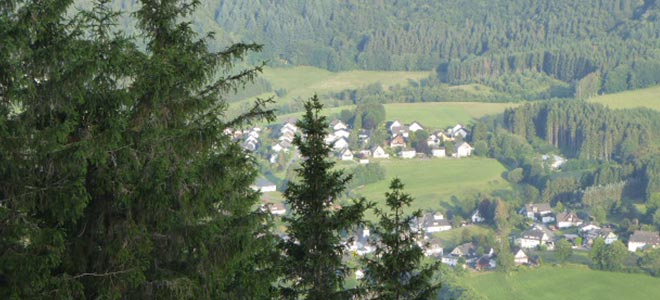 Medebacher Bergweg - Blick vom Rsberg