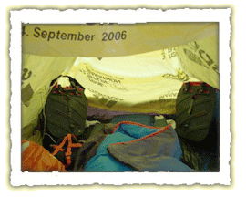 Not macht erfinderisch: Zelt im Zelt