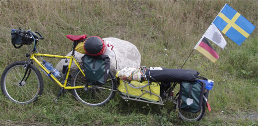 Mein Bike mit Anhänger