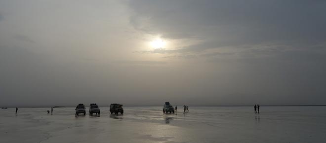 Salzebene in der Danakil Depression