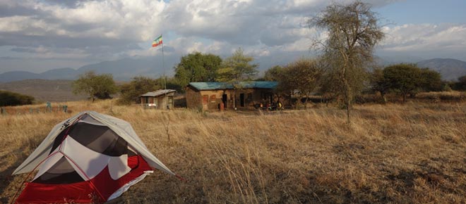 Zelten im Nechisar Nationalpark