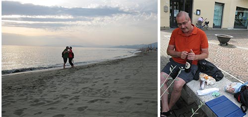 Sonnenuntergang und mehr in Viareggio