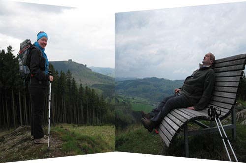 Rast auf den Rothaarsteinbänken