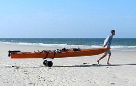 Kajak am Strand