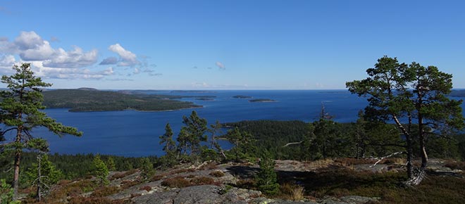 Ausblick von der Htte Trnttholmarna