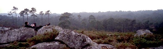 Rast auf der Wanderung im Norden Portugals