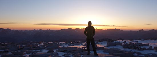 Sonnenuntergang am Mount Whitney