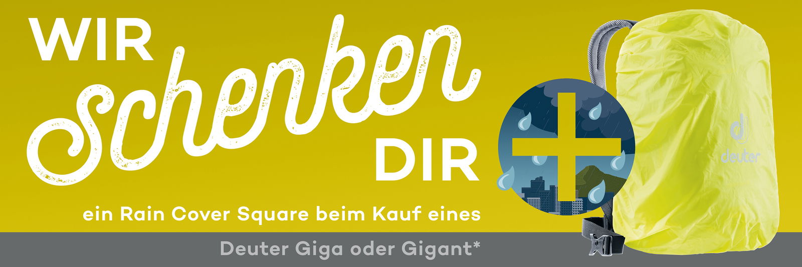 Gratis Regenhülle Square