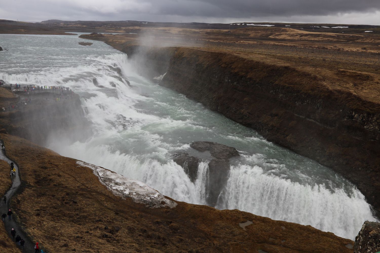 Der Wasserfall Gullfoss