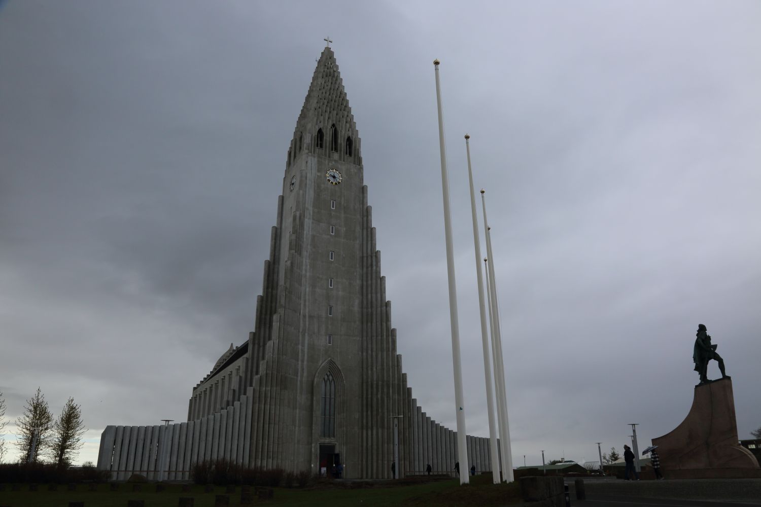 Die Hallgrmskirkja. Eine Kirche in Reykjavik.