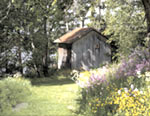 Holzhütte in Torsång - der Geburtsort von Haglöfs
