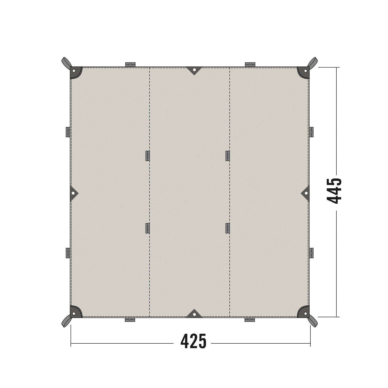 tent fabric Replacement Shell Mini-Schlafsack stricken für 20 Colour:Rock grey Upgrade your camp with spcampingkit