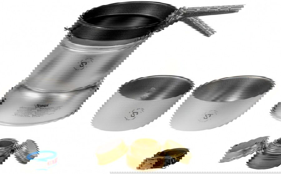 Duossal/UL Alu Windschutz/Non-Stick Pfanne