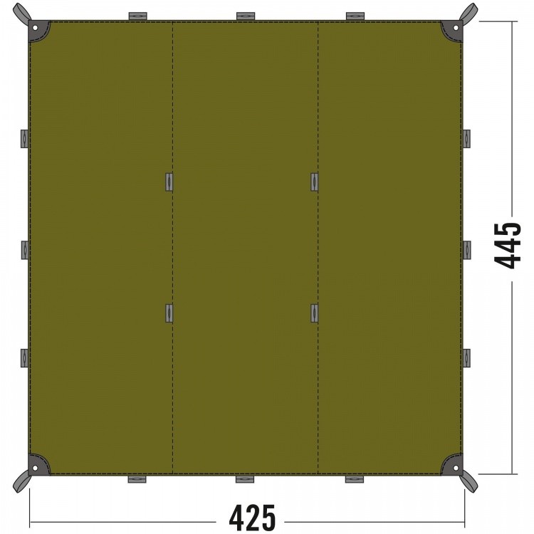 Tatonka Tarp 1  4,25 x 4,45 m Tatonka Tarp 1  4,25 x 4,45 m Farbe / color: light olive ()