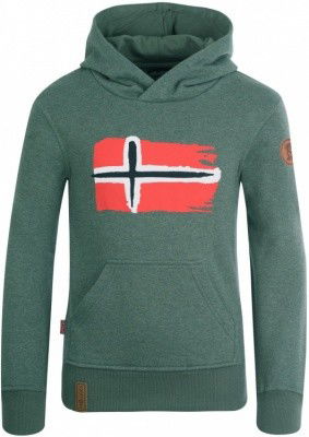 Trollkids Kids Trondheim Sweater khaki green - Größe 116 Kinder 137