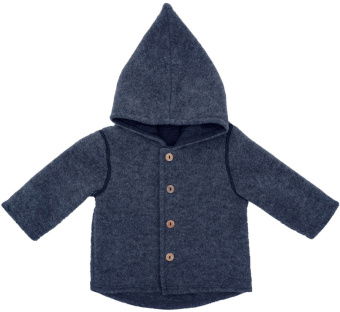 maximo GOTS Wollfleece Baby Jacke navy - Größe 86/92 Kinder 59000149900