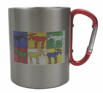 Unterwegs Unterwegs Karabinertasse rot - Größe 200ml WJUnterwegstasse