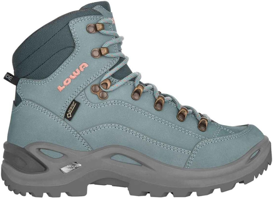 LOWA Renegade GTX Mid Women LOWA Renegade GTX Mid Women Farbe / color: eisblau/lachs ()