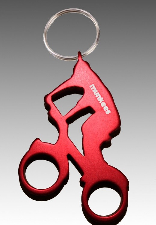 Munkees Key Ring Bottle Opener Munkees Key Ring Bottle Opener Farbe / color: fahrradfahrer ()