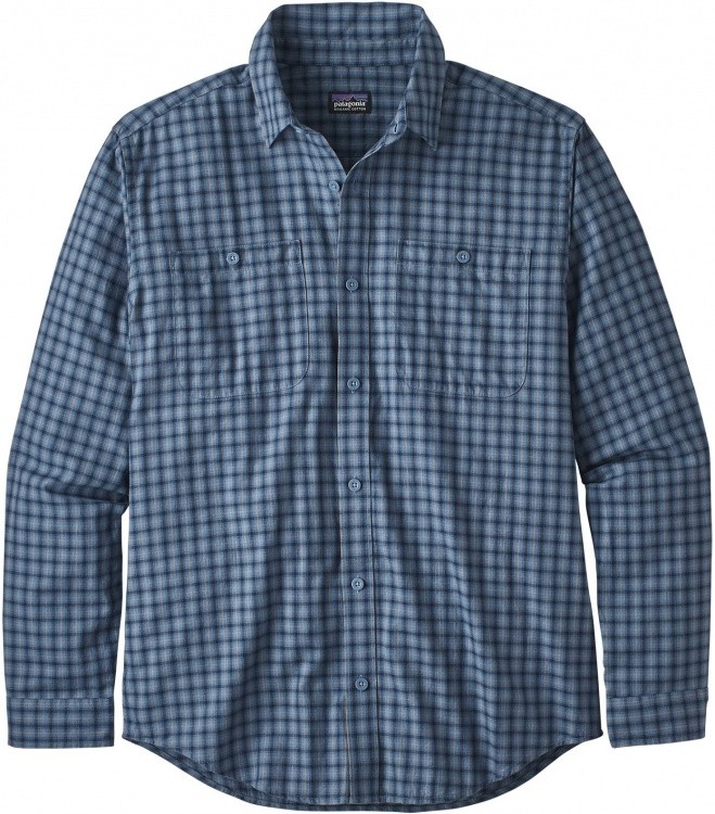 Patagonia Mens Longsleeve Pima Cotton Shirt Patagonia Mens Longsleeve Pima Cotton Shirt Farbe / color: prime woolly blue ()
