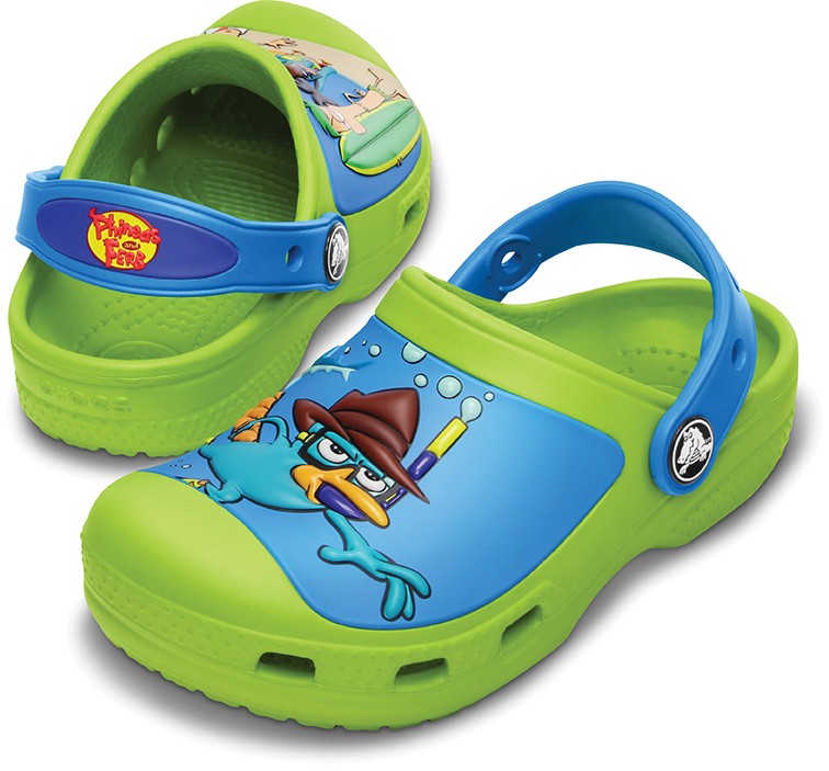 Crocs Kids Custom Clog Crocs Kids Custom Clog Farbe / color: phineas & ferb volt green/ocean ()