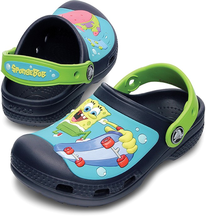 Crocs Kids Custom Clog Crocs Kids Custom Clog Farbe / color: cc spongebob navy/volt green ()