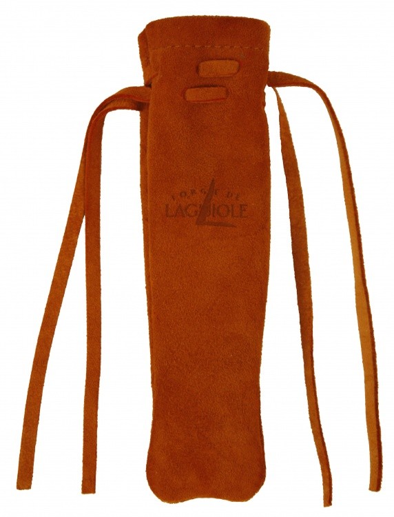 Laguiole Leather case with bow Laguiole Leather case with bow Farbe / color: caramel ()