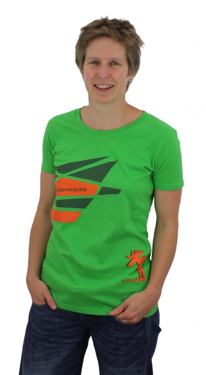 Unterwegs Earthpositive Womens Slim Fit T-Shirt Unterwegs Unterwegs Earthpositive Womens Slim Fit T-Shirt Unterwegs Farbe / color: light green zickzack ()