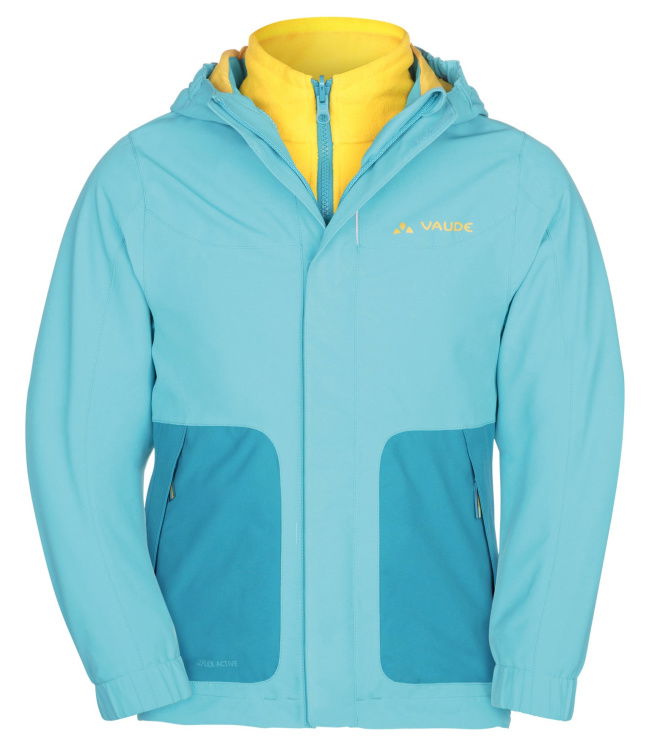 VAUDE Kids Campfire 3in1 Jacket IV VAUDE Kids Campfire 3in1 Jacket IV Farbe / color: hummingbird () VAUDE Kids Campfire 3in1 Jacket IV VAUDE Kids Campfire 3in1 Jacket IV Farbe / color: hummingbird ()