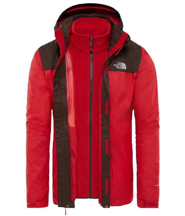 The North Face Mens Evolve II Triclimate Jacket The North Face Mens Evolve II Triclimate Jacket Farbe / color: bittersw brown/rage red () The North Face Mens Evolve II Triclimate Jacket The North Face Mens Evolve II Triclimate Jacket Farbe / color: bittersw brown/rage red ()