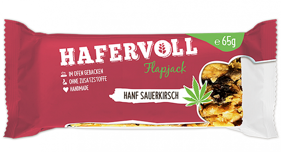 Hafervoll Flapjack Hafervoll Flapjack Farbe / color: hanf-sauerkirsche ()