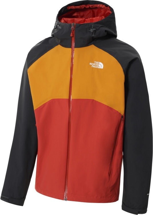 The North Face Mens Stratos Jacket The North Face Mens Stratos Jacket Farbe / color: tandori spice red/citrine yellow/asphalt grey ()