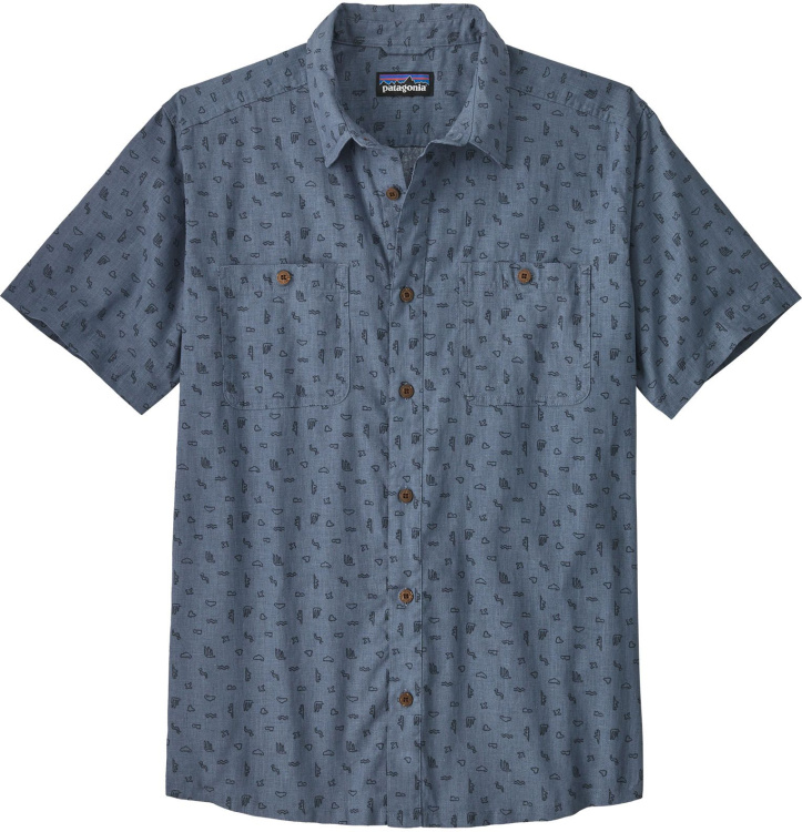 Patagonia Mens Back Step Shirt Patagonia Mens Back Step Shirt Farbe / color: utility blue ()