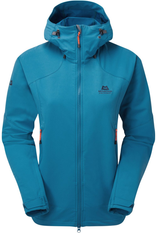Mountain Equipment Womens Frontier Hooded Jacket Mountain Equipment Womens Frontier Hooded Jacket Farbe / color: alto blue ()