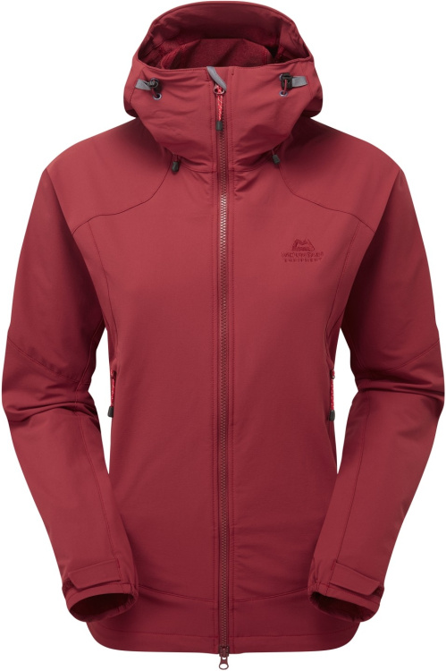 Mountain Equipment Womens Frontier Hooded Jacket Mountain Equipment Womens Frontier Hooded Jacket Farbe / color: tibetian red ()