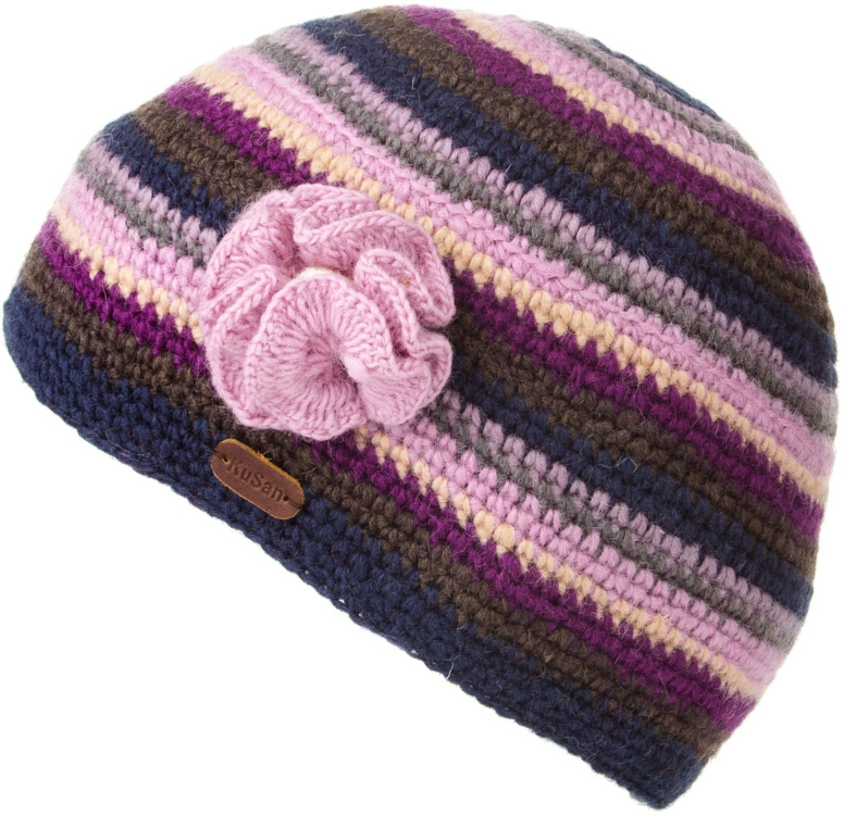 KuSan Crochet Hat with Flower KuSan Crochet Hat with Flower Farbe / color: lilac ()